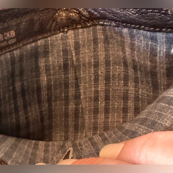 Born Crown Womens Kimber Boots Brown Suede Stacked Heels Buckle Side Zipper 8 M - Picture 12 of 14